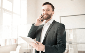 Business broker helping an owner prepare their company for sale